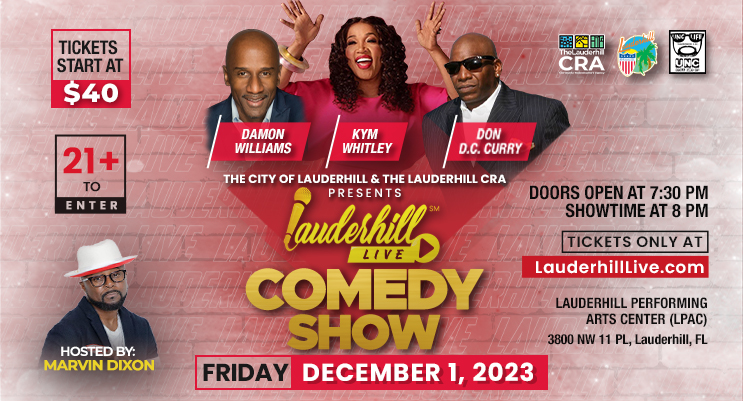 lauderhill live comedy show at lpac december 1st